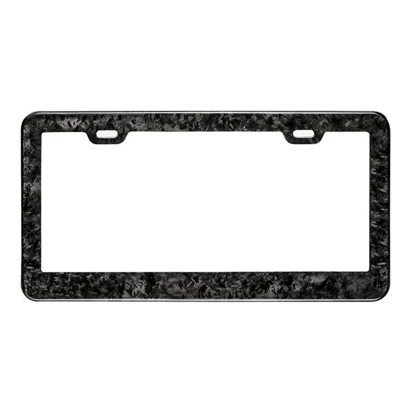 Forged Carbon Fiber License Plate Frame Pur Carbon