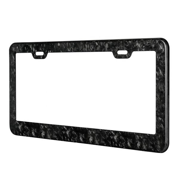 Forged Carbon License Plate Pur Carbon Fiber
