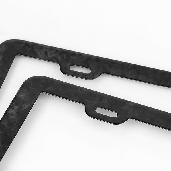 Real Forged Carbon Fiber License Plate Frame