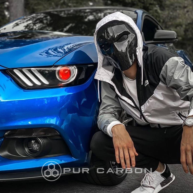 Deathstroke Mask Real Forged Carbon Fiber deathstroke Pur Carbon
