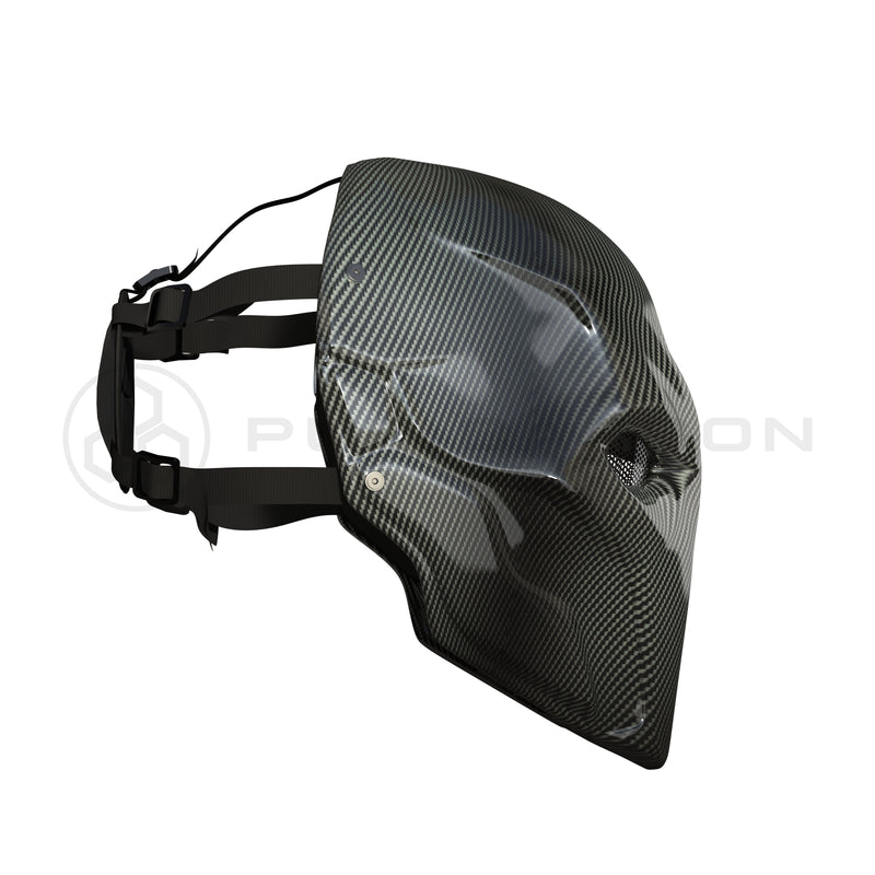 Deathstroke Mask Real Gloss Carbon Fiber deathstroke Pur Carbon