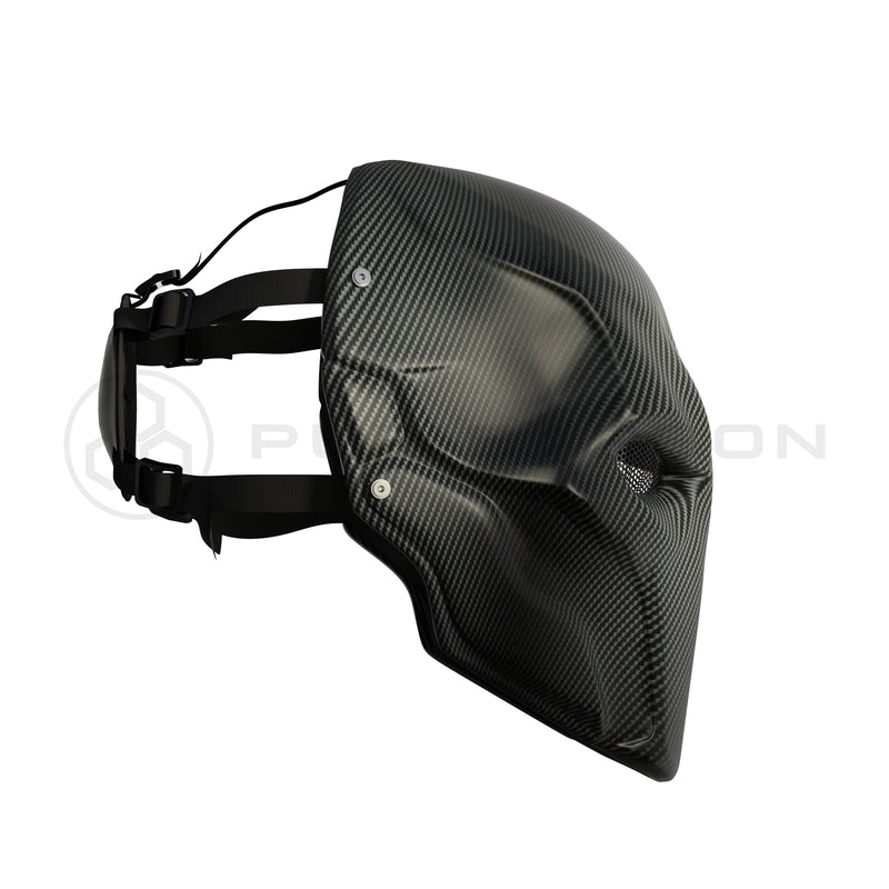 Deathstroke Mask Real Matte Carbon Fiber deathstroke Pur Carbon