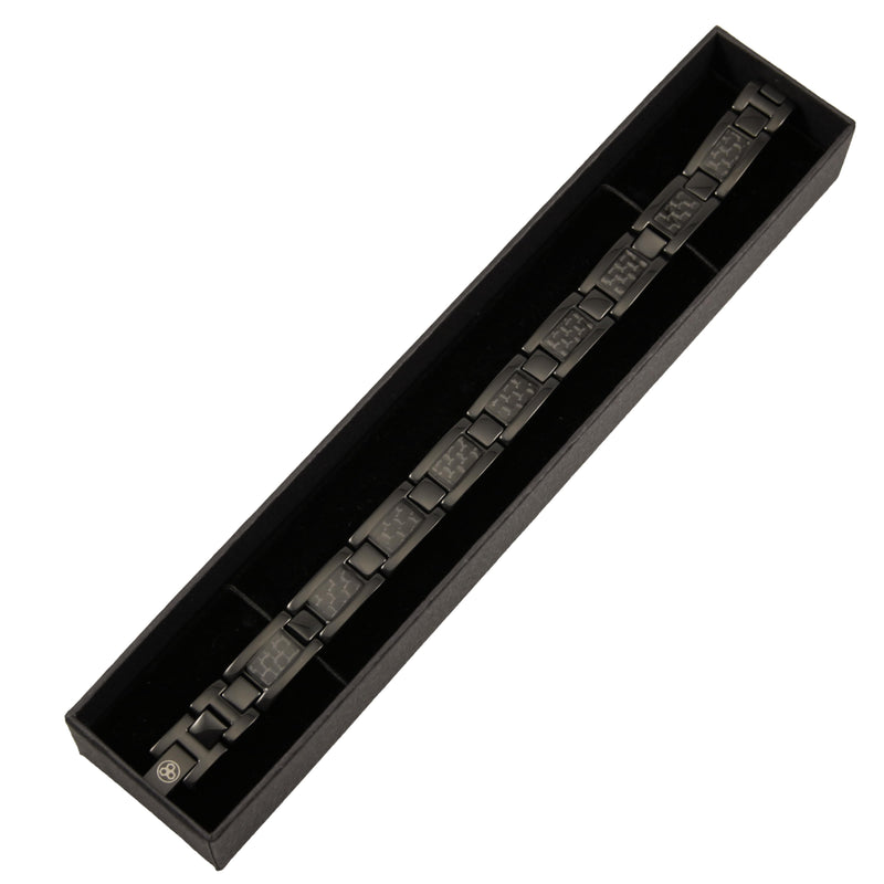 Metal and Real Carbon Fiber Bracelet Pur Carbon