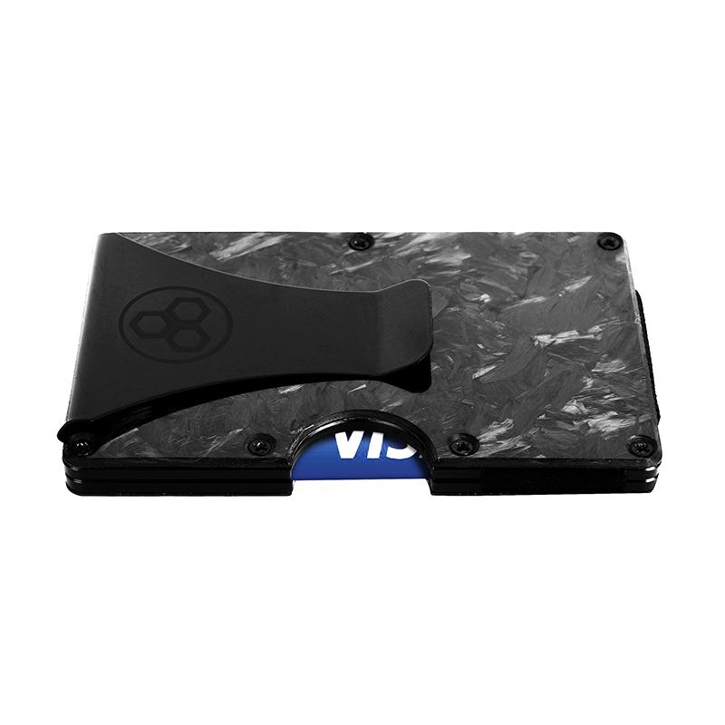 Minimalist Real Forged Carbon Wallet Pur Carbon Fiber