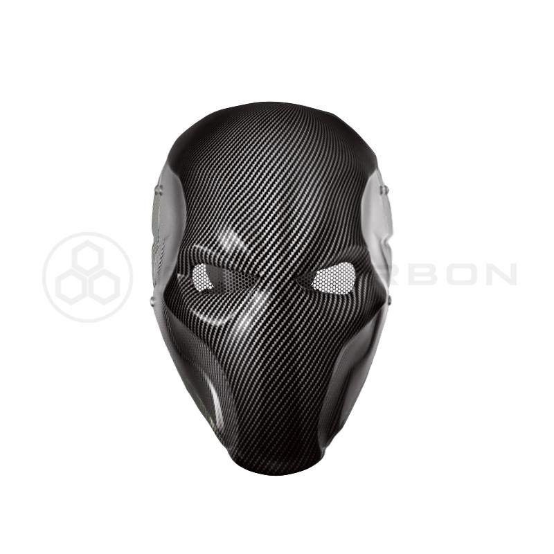 Deathstroke Mask Real Matte Carbon Fiber deathstroke Pur Carbon