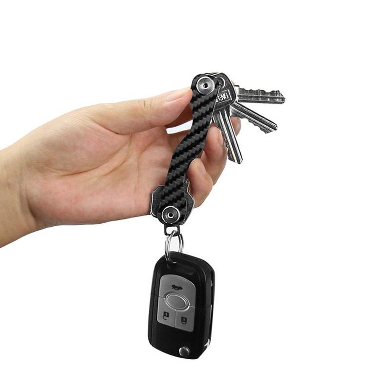 Sleek Light Carbon Fiber Keychain Purcarbon