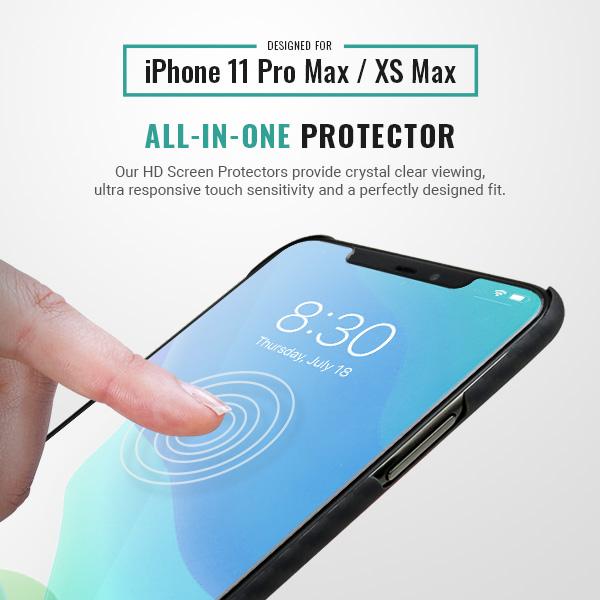 Best iphone 11 pro max screen protector easy install hd clear Pur Carbon