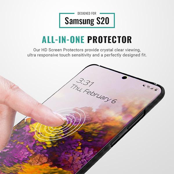 Samsung Galaxy S20 HD screen protector 9H Pur Carbon