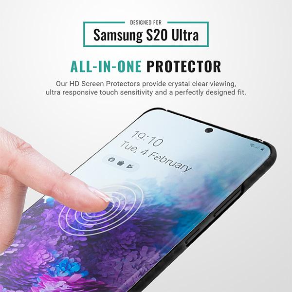 Samsung Galaxy S20 Ultra HD screen protector 9H Pur Carbon