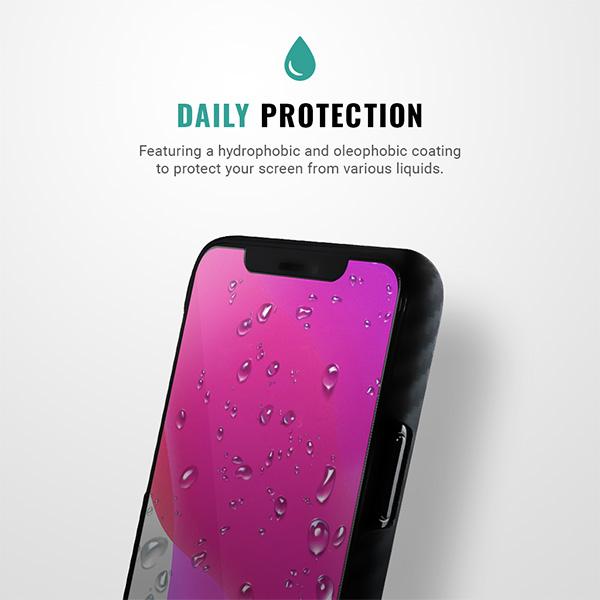 oleophobic iphone 11 pro screen protector hydrophobic anti fingerprint Pur Carbon