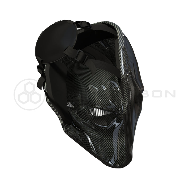 Deathstroke Mask Real Gloss Carbon Fiber deathstroke Pur Carbon