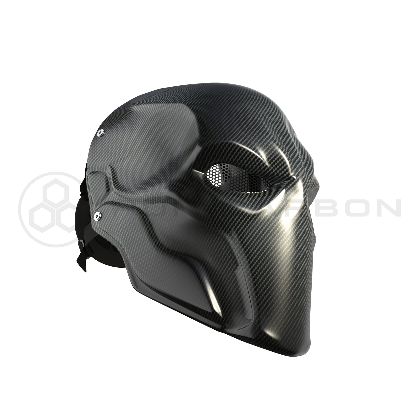 Deathstroke Mask Real Matte Carbon Fiber deathstroke Pur Carbon 