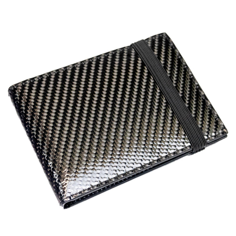 Carbon Fiber folding wallet traditional strap pur carbon fiber