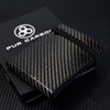Real carbon fiber wallet bi fold pur carbon black